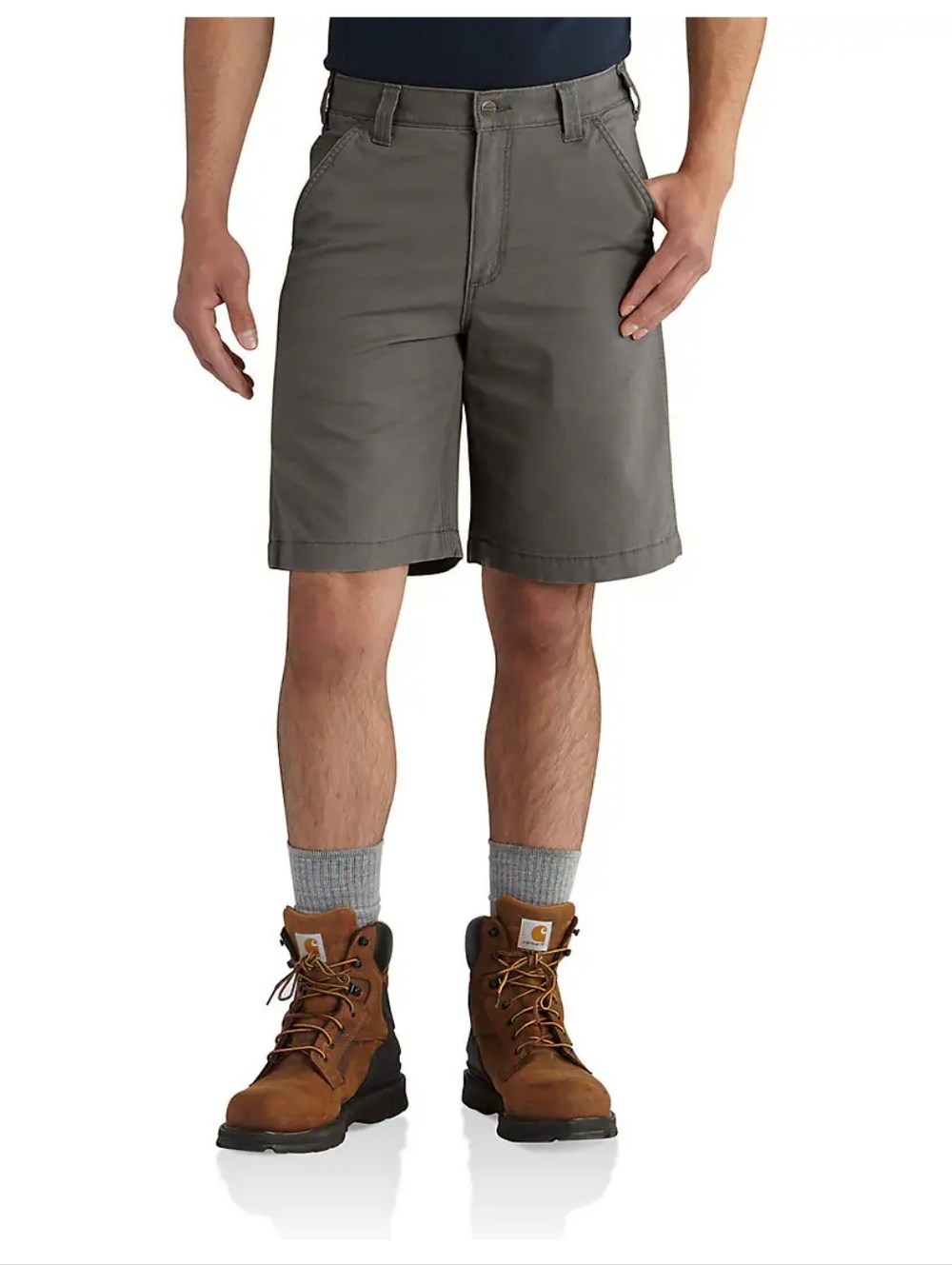 New Carhartt Relaxed Fit Rugged Flex Rigby Shorts Gray Size 44 X 10 Dungarees
